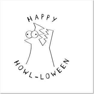 Happy Howl-loween Posters and Art